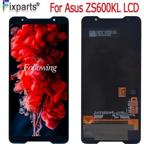 AMOLED Screen 6.0" For ASUS ZS600KL LCD Display Digitizer Touch Panel Screen Assembly 100% Tested For ASUS ROG Phone ZS600KL LCD