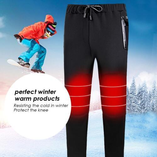 Electric Heated Pants Men Women USB Heating Trousers Insulated Pants For Winter Warm Outdoor Camping Hiking Sports Mountaineer