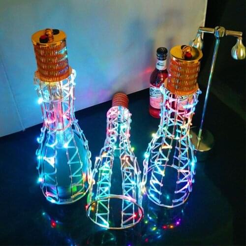 Thrisdar Bar Nightclub KTV LED luminous Champagne Cover Rechageable flashing Wine Cover wine caps