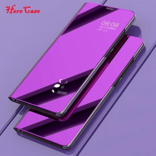 Coque for Samsung Galaxy A6 2018 Luxury Flip Mirror Phone Case on for Samsung A6 Plus A6Plus 2018 Stand Holder Case Cover Etui
