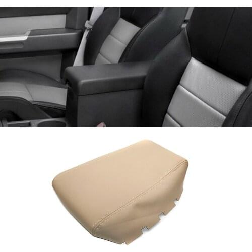 For Dodge Nitro 2007 2008 2009 2010 2011 Car Microfiber Leather Center Control Lid Armrest Box Cover Sticker Trim Beige Color