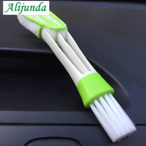 1 car cleaning brush double-ended car air conditioning vent slit brush FOR Mazda Mitsubishi ASX/Outlander/Lancer Evolution