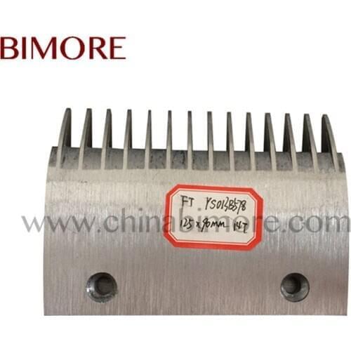 YS013B578 escalator elevator parts Escalator Comb Plate Aluminum Length 125mm Width 90mm Install Size 80mm 14T