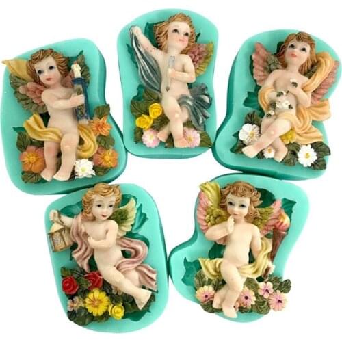 Angel Cupcakes Mold Angel Shape Molds Angel Cake Mold Angel Resin Mold Gifts for Baking Lovers and Angel Lovers Children