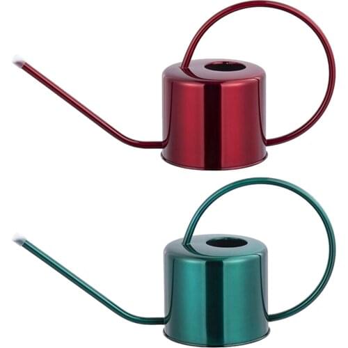 1300ml Stainless Steel Watering Can Long Mouth Pot Retro for House Plants Succulent Potted Flower Kids Gifts