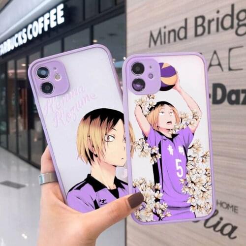 Kenma Kozume Of Haikyuu anime luxury Phone Cases funda matte transparent For iphone 7 8 11 12 plus mini x xs xr pro max cover