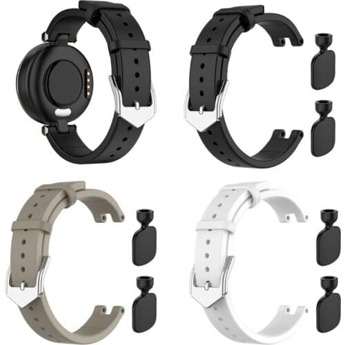 Leather Strap Wristband Strap Watch Band for -Garmin LilY Smart Wristband Sport