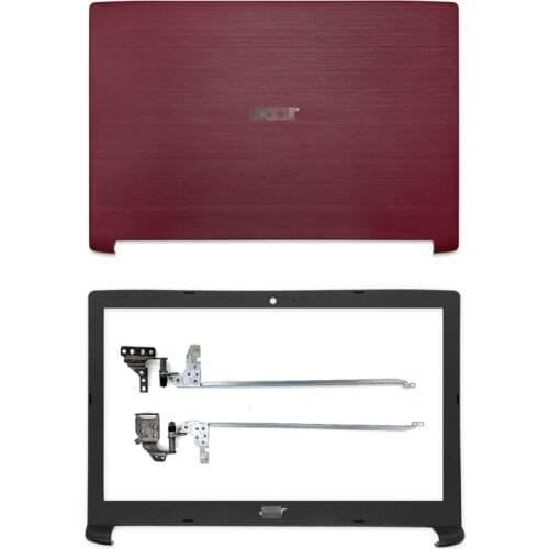 NEW Laptop LCD Back Cover/Front Bezel Cover/LCD Hinges For Acer Aspire A515 A615-51G A315-53 5141 N17C4 Rear Lid TOP case Red