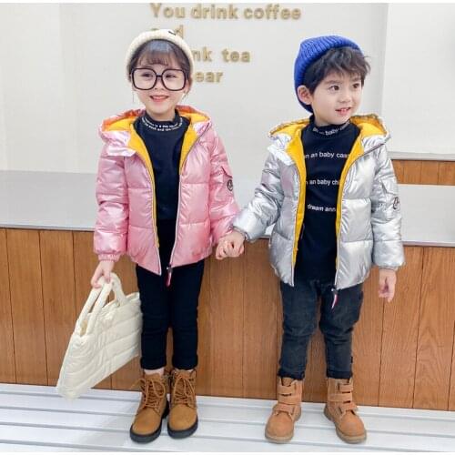 2021 new childrens down jackets kids casual thick warm hoodies for baby boys girls toddler snowear outerwear clothes child coat