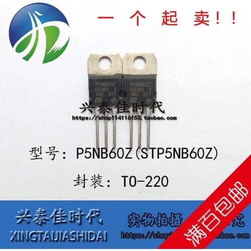 Original new 5pcs/ P5NB60Z STP5NB60Z 5A/600V TO-220