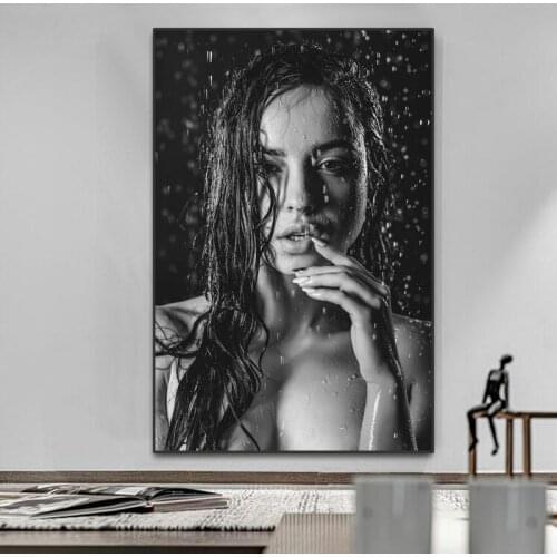 Bath Girl Sexy Body Posters Canvas Prints Wall Painting For Living Room Home Decor Cudros Modern Art Women Decorative Paintings