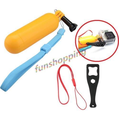 Float Bobber Floating Floaty Pole Spanner Screws for GoPro Go Pro Hero 4 3+ 3 2 1 SJ4000 Xiaomi Yi Camera Accessories