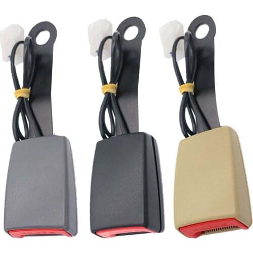 Car Seat Safety Belt Locking Buckle Socket Plug Connector with Warning Cable Suitable For 20-22mm Seat Belt Insert Parts
