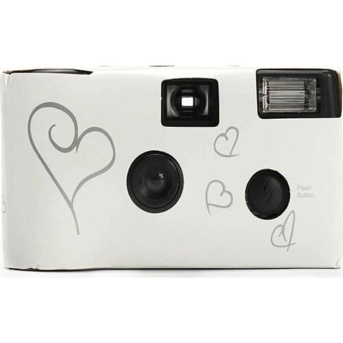Retro Disposable Film Camera 35mm 36 Photos Childrens Gifts Manual Fool Optical Camera White Black Cameras