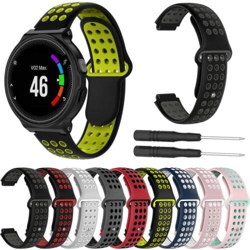Silicone Replacement Bracelet Watch Band for Garmin Forerunner 230 235 220 620 630 735 Wrist Strap Sport watchband Accessories