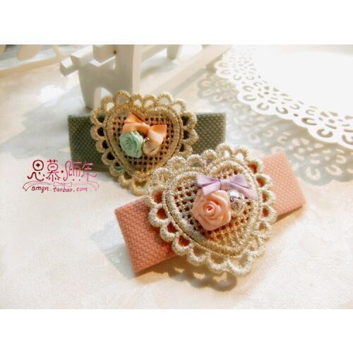 Sweet lolita princess Sweet fresh handmade bow hairpin hair accessory headband hair rope royal gentlewoman