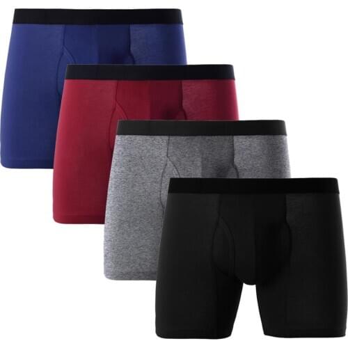 Underpants Male 4 pcs/lot Mens Big Boxer Shorts Cotton Man Gay Underwear Panties Boxershorts Sets boxer hombre underwear men