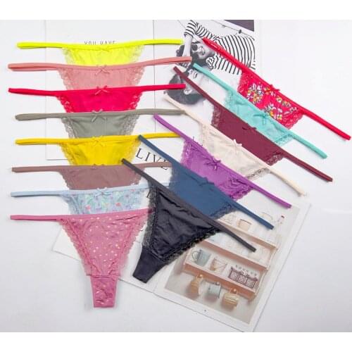 Big size XL-5XL Women lace G-Strings shorts Briefs sexy underwear ladies panties lingerie pants thong intimate wear 3pcs