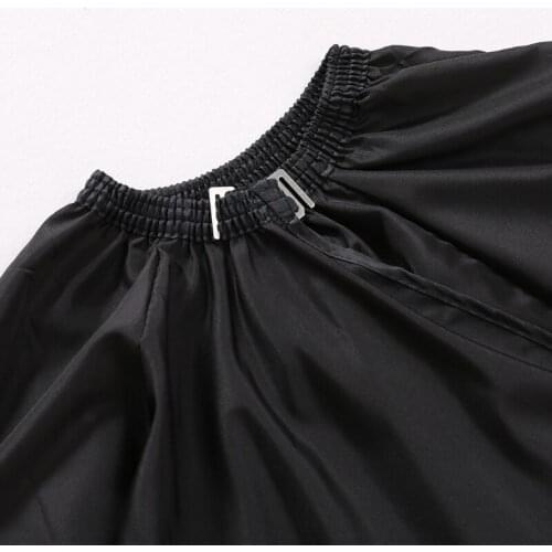 Y1UF Adult Waterproof Hair Cut Barbers Cape Salon Hairdressing Cape with Cuff