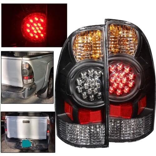 For 2005-2015 Toyota Tacoma Tail Light LED Rear Side Brake Lamps Turn Signal Lights Right+Left Set Pair
