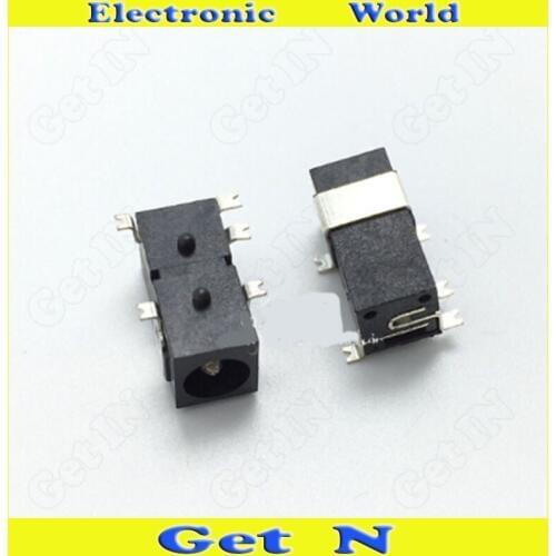 20pcs DC-098 1.65mm 5-Pin SMD DC Power Charging Socket with Locating Pegs High Quality DC Receptacle