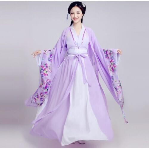 Female Chinese Dance Costume Traditional Ancient Hanfu Chinese Costume for Women Folk Dress Festival Outfit Performance Clothing