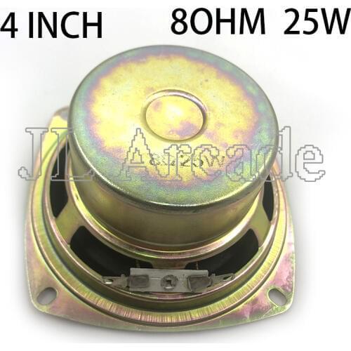 2pcs top quality 4 inch square 8ohm 25W speaker for arcade machine arcade cabinet parts coin operated game machine accessories