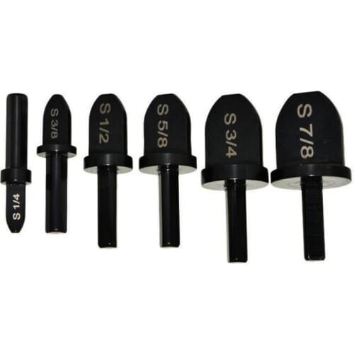6Pcs Copper Tube Pipe Reamer Expander Support for Air Conditioner Conditioning Swaging Tool 7/8 3/4 5/8 1/2 3/8 1/4 Inch