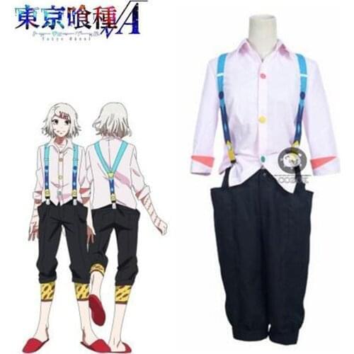 Anime Tokyo Ghoul Tokio gurú Rosa/blanco Juzo Suzuya Rei Cosplay Costume Halloween Porque Traje Juuzou Suzuya Conjunto Completo