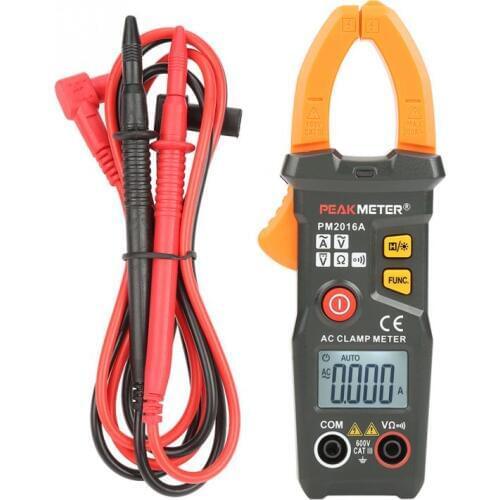 PEAKMETER PM2016AS Digital Clamp Multimeter 6000 Counts AC Volt Amp Ohm Hz Meter Backlight Current Clamp Meter