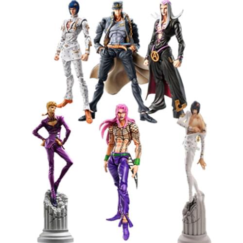 15cm JoJos Bizarre Adventure Anime Figure Diavolo Bruno Bucciarati Giorno Giovanna Leone Abbacchio Kujo Jotaro Action Figures