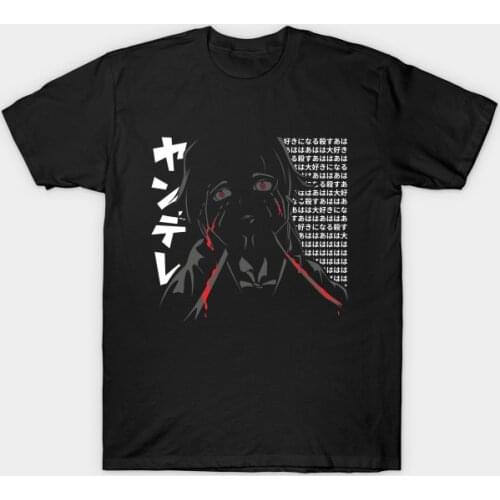 Men t-shirt Anime Tshirt Yandere Mirai Nikki For Otaku Tshirt Women T Shirt Men Cotton Tees Streetwear Harajuku