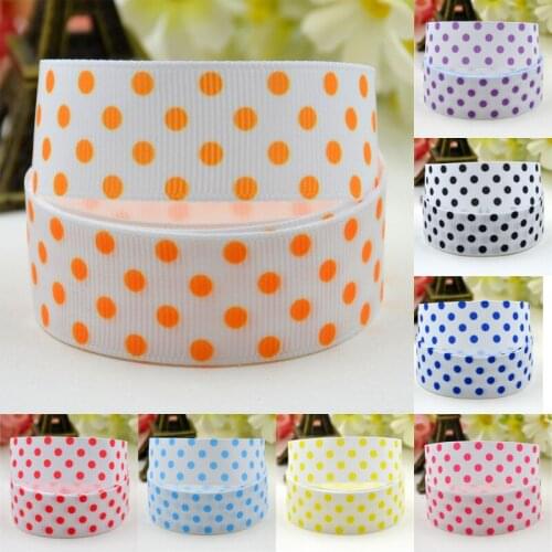 7/8'' 22mm,1" 25mm,1-1/2" 38mm,3" 75mm Dots Cartoon ribbon Character printed Grosgrain Ribbon party decoration 10 Yards Mul049