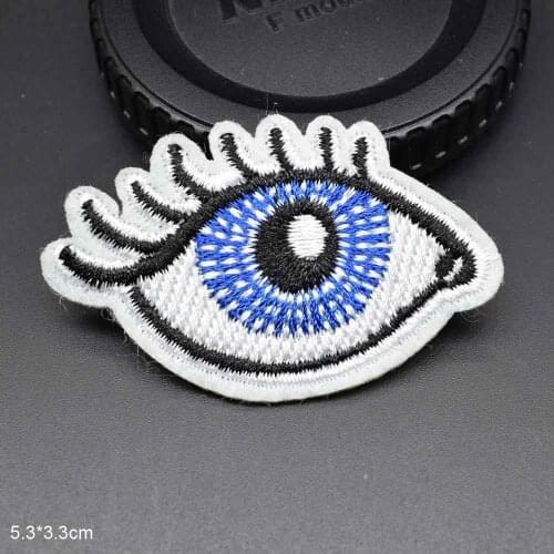 Beautiful Eye Fashion Dog Bird Jesus Iron On Patches Embroidered Clothes Patch For Skirt Dress Hat Clothing Clothes Woman Girl