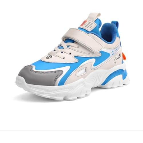 2021 Spring Autumn Sneakers Boys Leather Waterproof Sport Shoes School Fashion Comfortable Runing Soft Sole Casual Shoes
