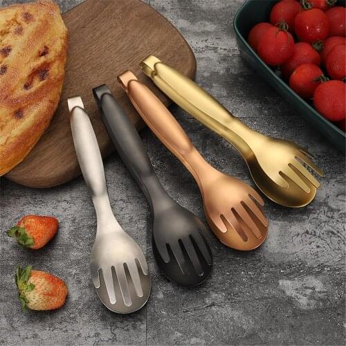 Kitchen Stainless Steel Food Tongs Meat Salad Bread BBQ Buffet Serving Tongs For Barbecue Kitchen Accessories Cooking Utensils