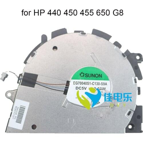 Computer Cooling Fans CPU GPU Cooler PC for HP ProBook 440 450 455 650 G8 ZHAN 66 PRO G4 MX450 DV5V M26013 M26014-001 EG5005S01