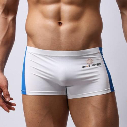 Sexy Hot Swimming Wear Men Swimming Trunks &Ordinary Underwear Gay Swimwear Swim Shorts Boxer Homme Briefs Brave person Swimsuit