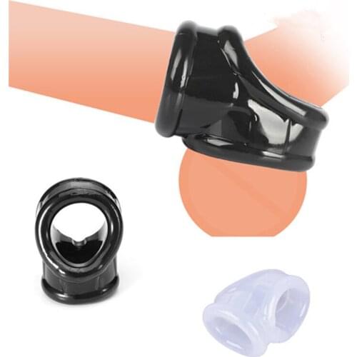 Sex Toys Men Lock Ring Penis Scrotum Bondage Ring Penis Condom Fun Adult Products Cock Cage Foreskin Lock Ring Scrotum Pa