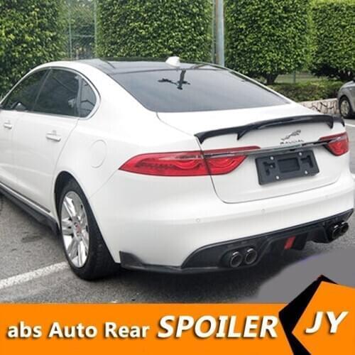 For Jaguar XF XFL Spoiler 2008-2018 Jaguar XF XFL spoiler High Quality ABS Material Car Rear Wing Primer Color Rear Spoiler