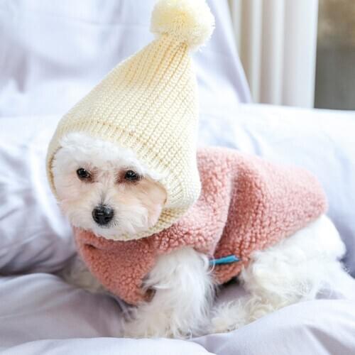 Pet Puppy Sweater Winter Hoodie Warm Clothing Vest Costume Clothes For Small Dogs Chihuahua Coat Knitting Crochet Cloth Jersey