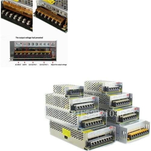 LED Driver 5V 1A 2A 5A 10A 20A 30A 60A LED Power Supply AC85-265V Lighting Transformers For LED Power Lights