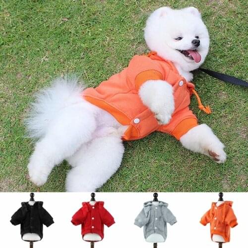 Spring Pet Dog Hoodie Coat Casual Hooded Soft Warm Puppy Clothes Dog Sweater Pet Coat Jacket Winter Dog Clothes For Dogs Cats