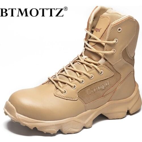 Waterproof Men Boots Safety Shoes Security Steel Toe Cap Military Boots Working Steel Toe Anti-Smashing Mens Work Boots Size 47