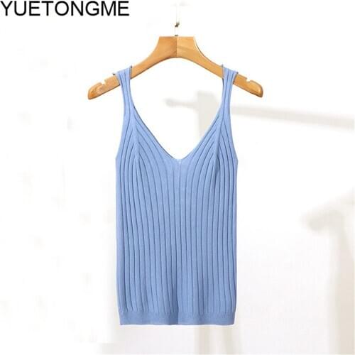 Sexy Tank Tops Women Large V-neck Bottoming Basic Tanks Sexy Nightclubs Clothing Tanks Black White Gray BT082