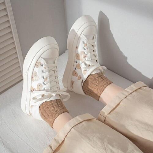 2021 Womens Sneakers Sports Shoes Spring Summer Running Kawaii Fashion Platform Espadrilles Anime Casual Tennis Dropshipping