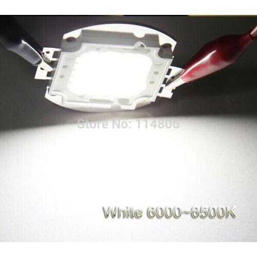 10pcs Square shape 20W 45mil Chip Cool White 6000k-6500k Warm White 3000k-3500k 2000LM SMD LED Light Bulb Lamp Parts