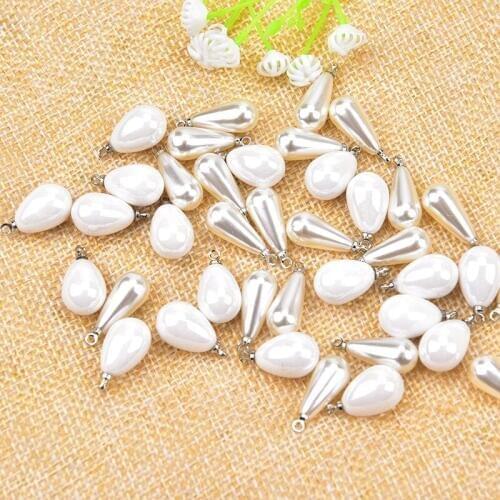 100pcs/Bag Pearls Button Creamy-White/ Milk White Color Sewing For Garment Shoes Bags DIY Accessories Wedding Dress Decoration