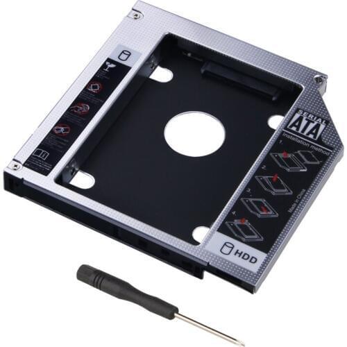 12.7mm SATA 2nd SSD HDD Caddy for Dell Inspiron 3520 17R 5720 Hard Disk Drive Caddy Free Shipping