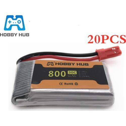 3.7v 800mah Battery For MJXRC X400 X500 X800 X400 HJ819 X25 3.7V 800mah 902540 JST plug lipo battery 20pcs